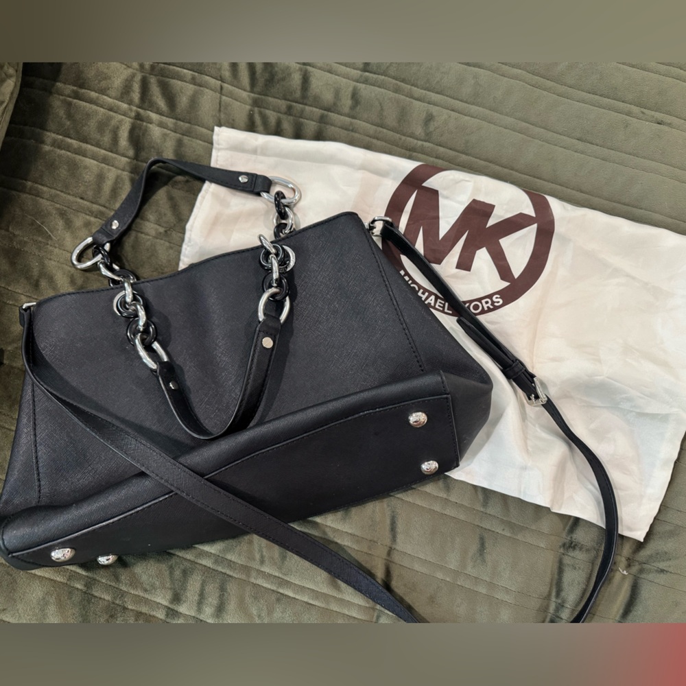 Michael Kors Black Chain Strap Bag